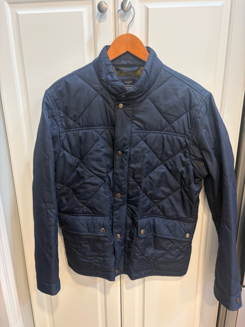 J. Crew Navy Quilted Lightweight Men's Jacket